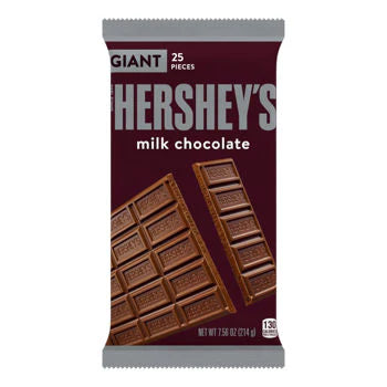 Hershey's Milk Chocolate Giant Bar 7.56 oz (1 Giant Bar)