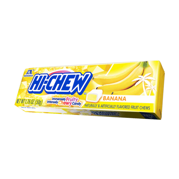 Hi Chew Candy Banana Flavor 1.76 oz (15 Packs Per Box)